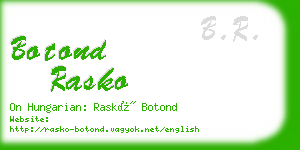 botond rasko business card